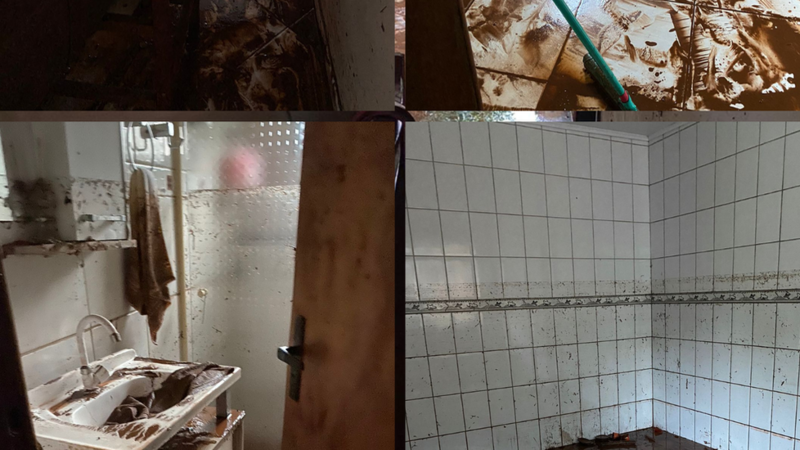 Ajuda a comprar os móveis destruídos na enchente.