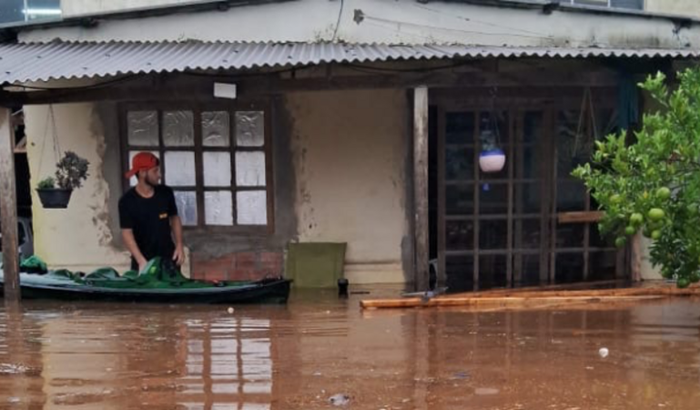 Enchente na casa do meu pai