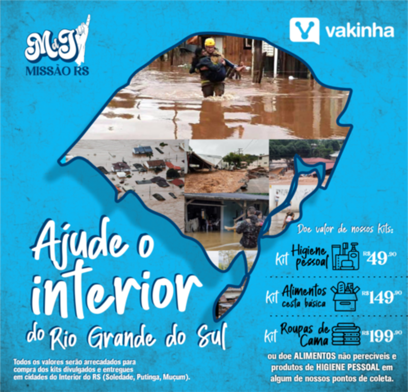 Ajude o interior do RS