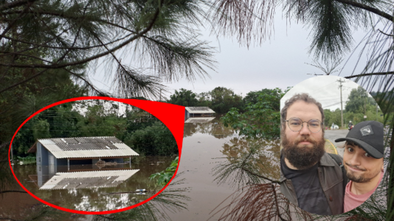 Ajude Luis e Dimi a recomeçar a vida após a enchente do RS