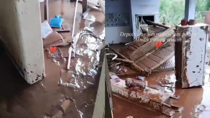 Enchente - Três Coroas - My e Davi