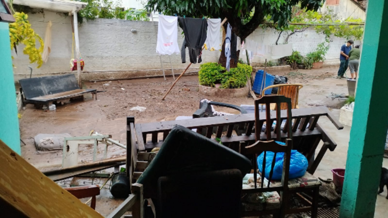 Minha família vítima da enchente 