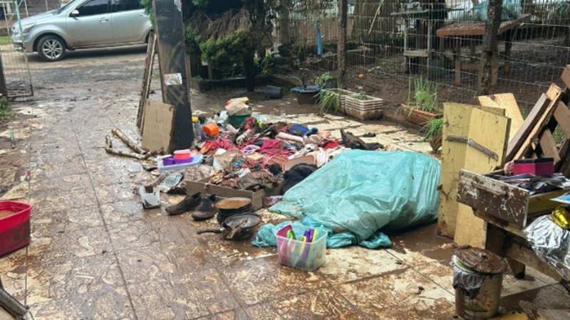 Perdemos tudo na enchente