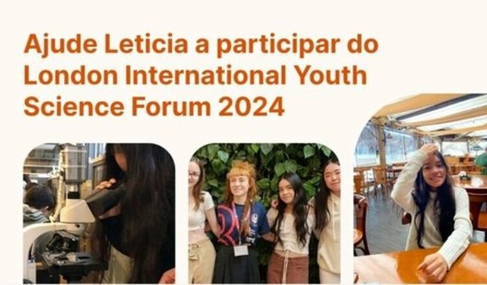 Ajude Leticia a participar do London International Youth Science Forum 2024