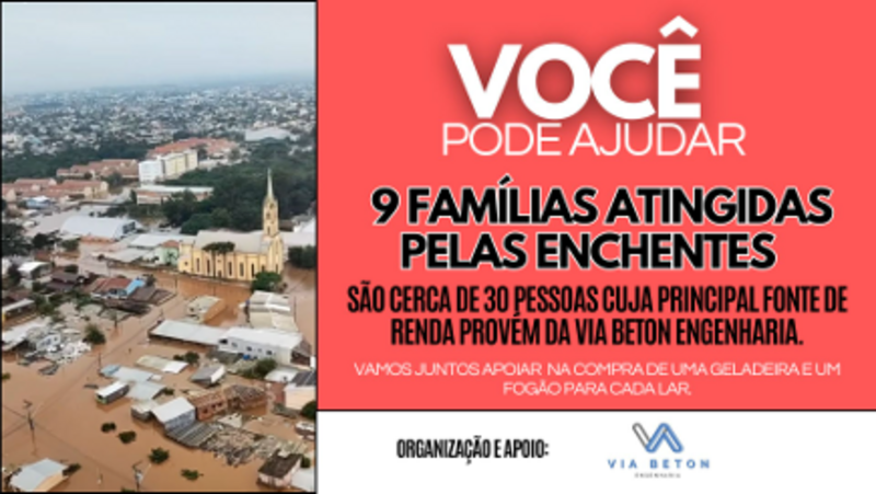 Ajude as famílias da Via Beton a retomarem suas vidas