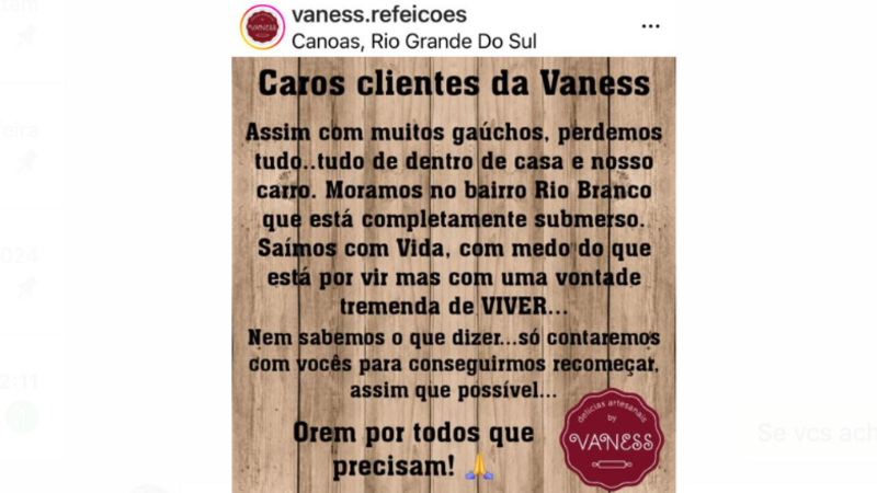 Ajuda @Vaness.Refeicoes EnchenteRS
