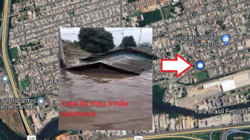 CANOAS - RENAN ALVES - CASA DOS MEUS PAIS E IRMÃO SUBMERSA