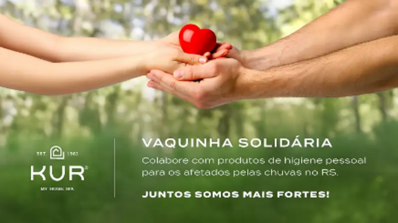 Produtos de higiene pessoal  para os afetados pelas chuvas no RS