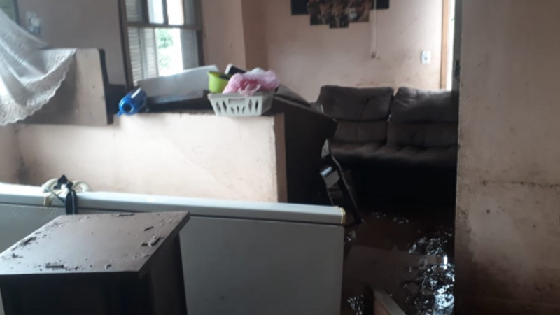 Perdemos tudo na enchente 