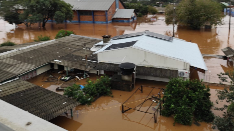 Atingidos pela enchente 