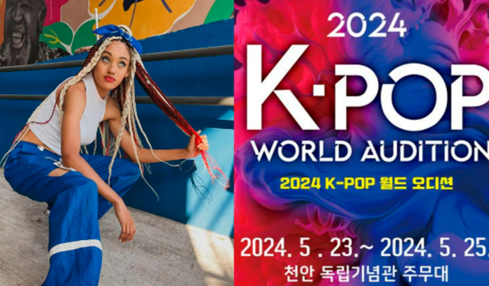Misha no K-Pop World Audition 2024 (na Coreia do Sul)