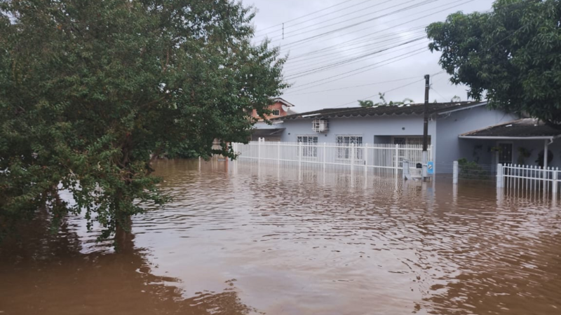 Vitima da enchente no RS 