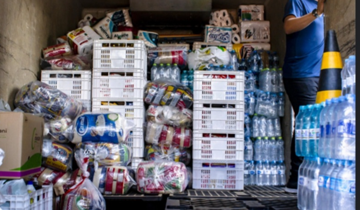 Doações de alimentos para O SUL