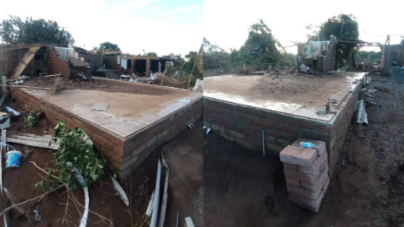 Ajuda para reconstruir casa do meu pai