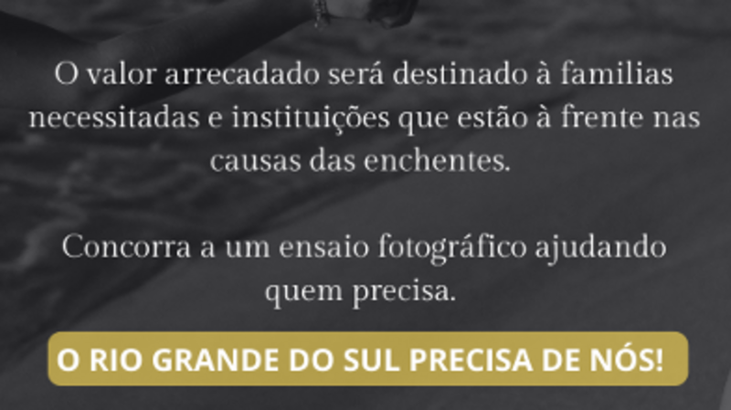 ENSAIO FOTOGRÁFICO SOLIDÁRIO