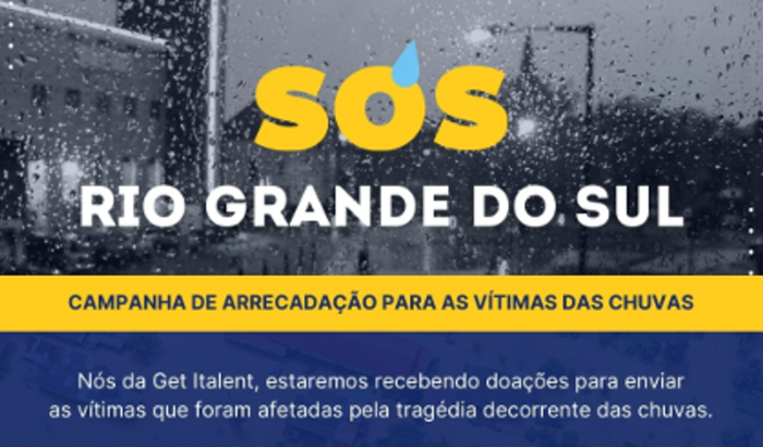 Campanha solidária Get Italent pelo RS