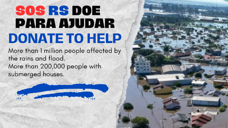 Help families affected by the floods in the South of Brazil. 