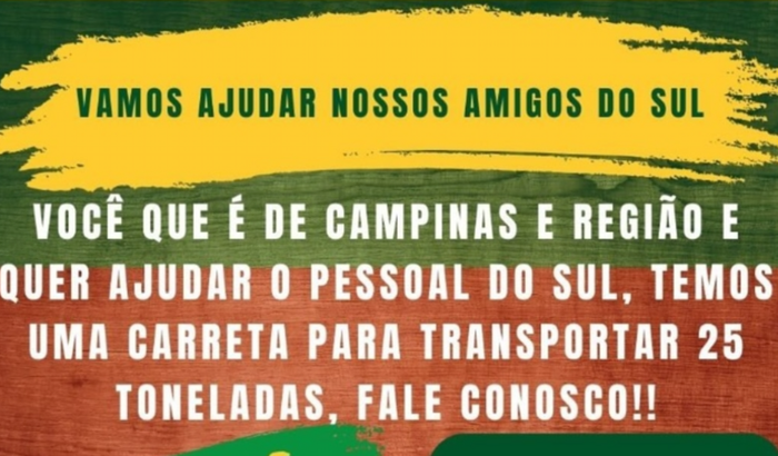 Apoio ao Rio Grande do Sul
