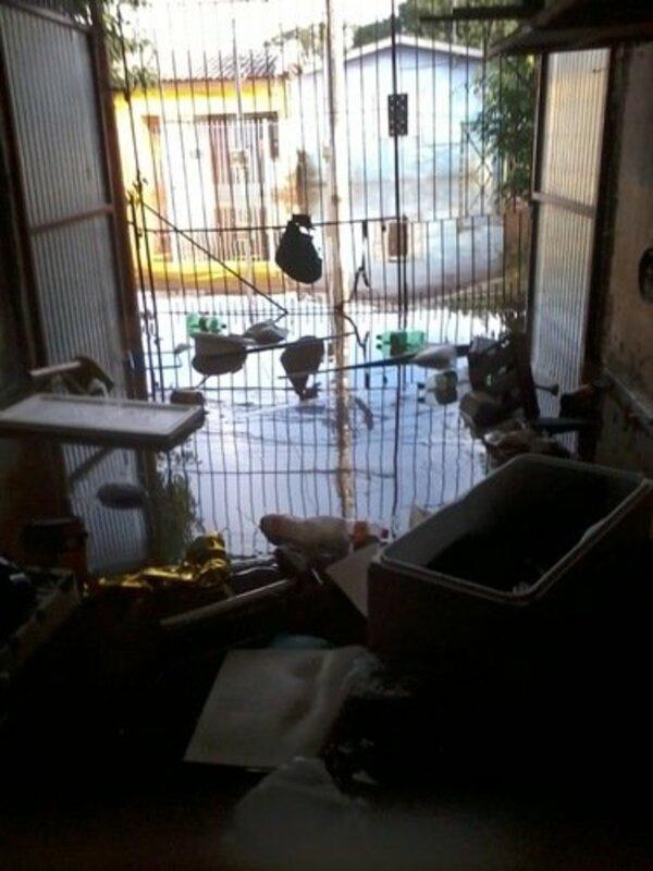 Reconstrução de lar afetado pela enchente