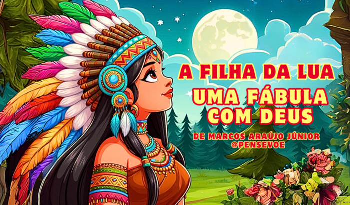 Lua a filha da Lua 🌙. Uma fábula com Deus.