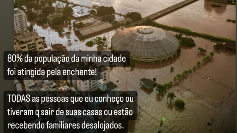 Ajuda aos nossos amigos e familiares vítimas da enchente RS!