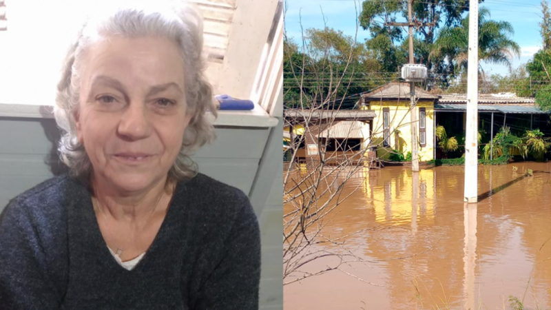 ajudar a minha tia luizinha a recuperar sua casa depois da enchente