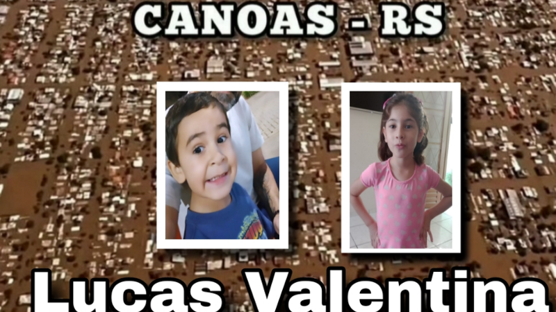 VALENTINA E LUCAS (ENCHENTE CANOAS)