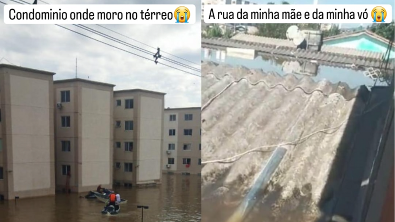 Ajudar a reconstruir danos da enchente no RS