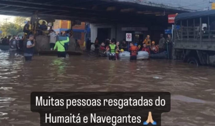 Não tá morto quem pelei ajuda ao povo de Rio grande do sul