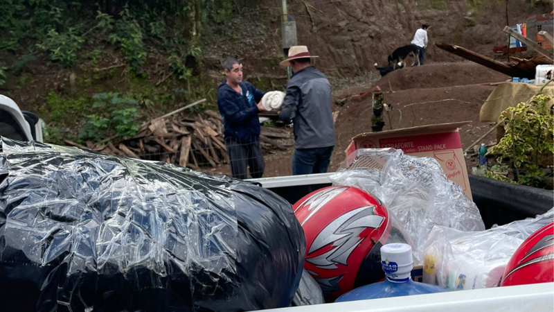 AJUDA PARA COMUNIDADE ALTO RIO PEQUENO SINIMBÚ RS 