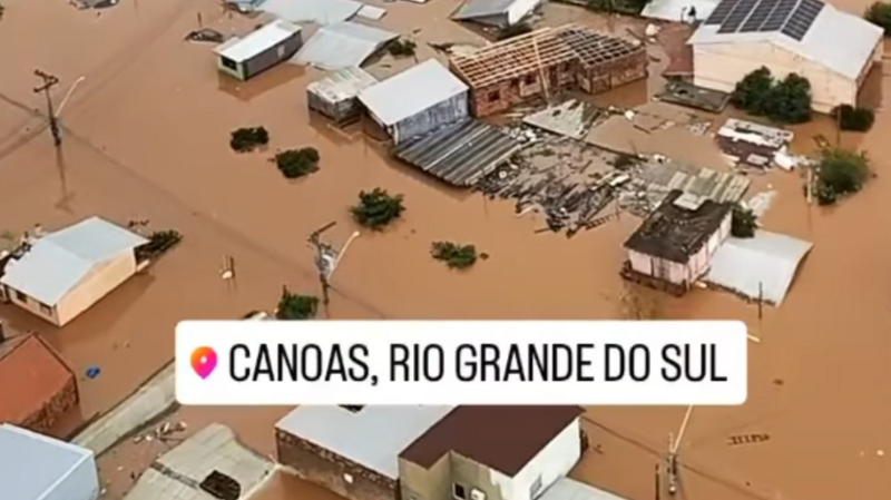 Fui atingida pela enchente e minha família 