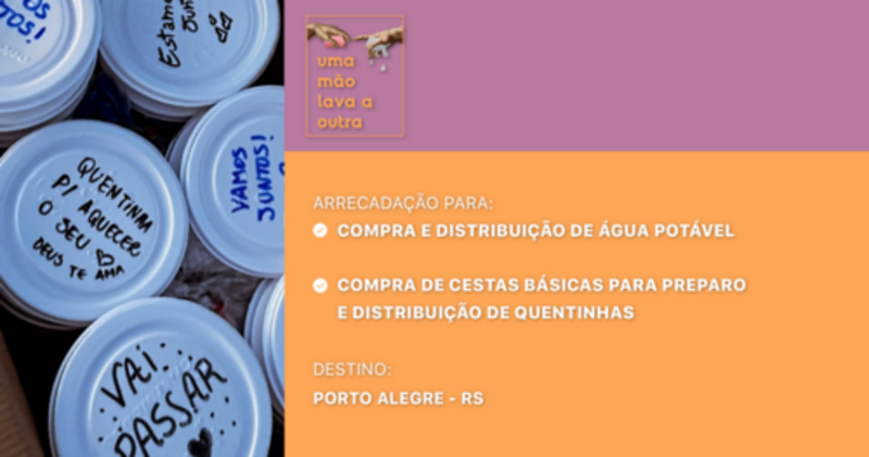 Cestas Básicas e Água Potável para o RS