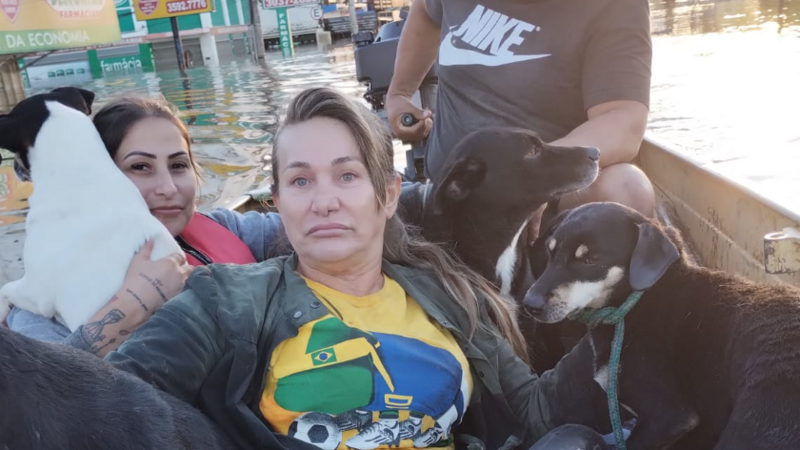 Apoio à Suelen, linha de frente nos resgates na enchente.