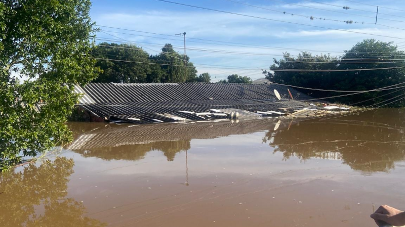 Perdemos tudo na enchente 