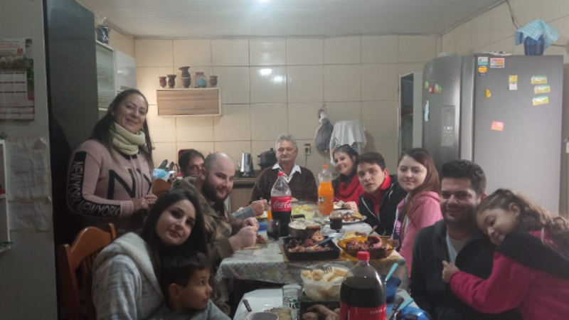 Helping my family in Canoas