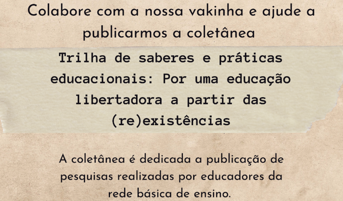 Apoie a publicação da Coletânea - Educação