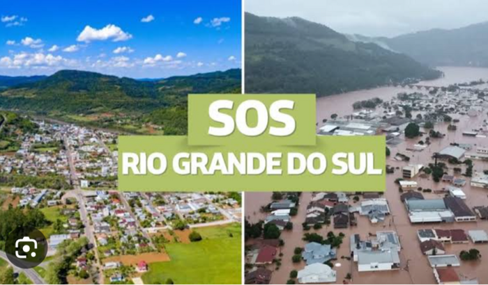 Roupas GG para desabrigados do RS