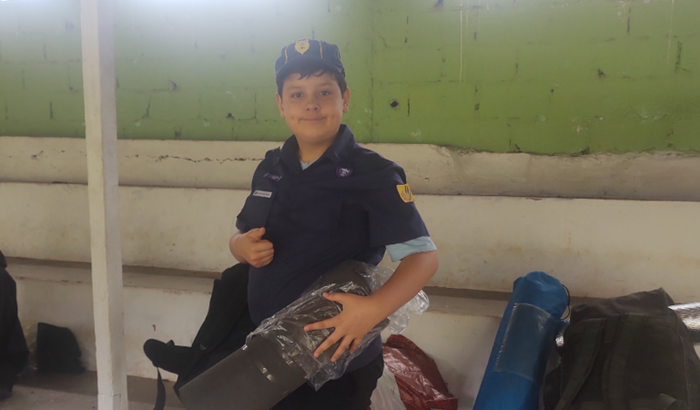 Acampamento para o escoteiro Arthur