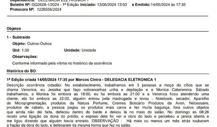 Vaquinha Humanitária - Roubo no nosso Salão de beleza