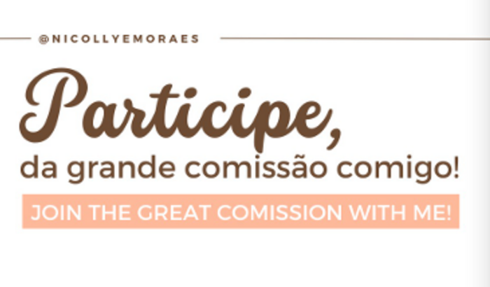 Ajude a Nicolly na Escola Missionária