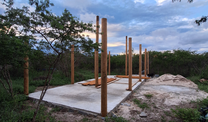 Telhado do Dormitório Agrofloresta Nala