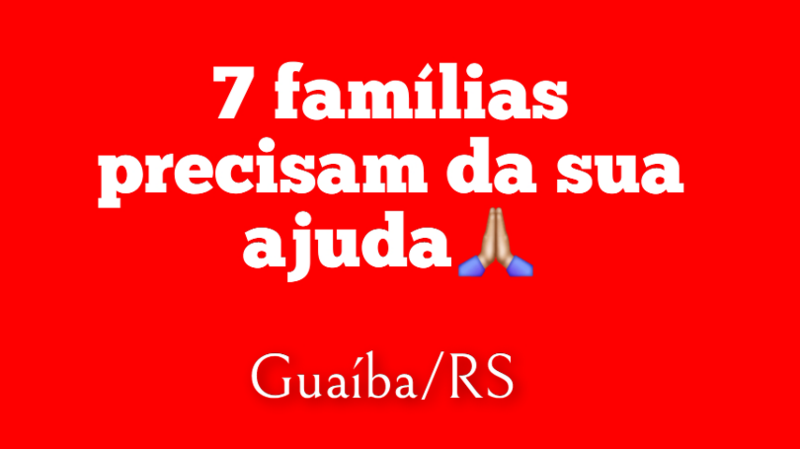 Familiares que foram afetados pela enchente RS