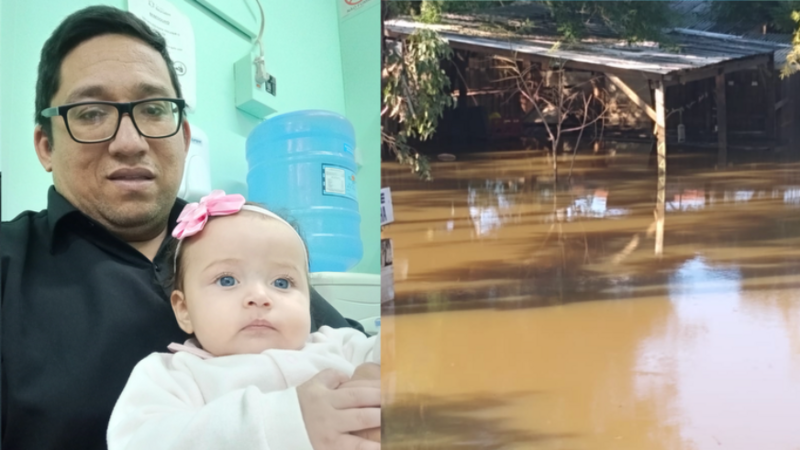 Família Pierre - Enchente nas ilhas RS