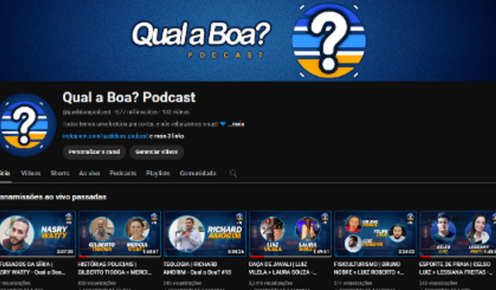 Apoie nosso canal do Youtube "Qual a Boa? Podcast"