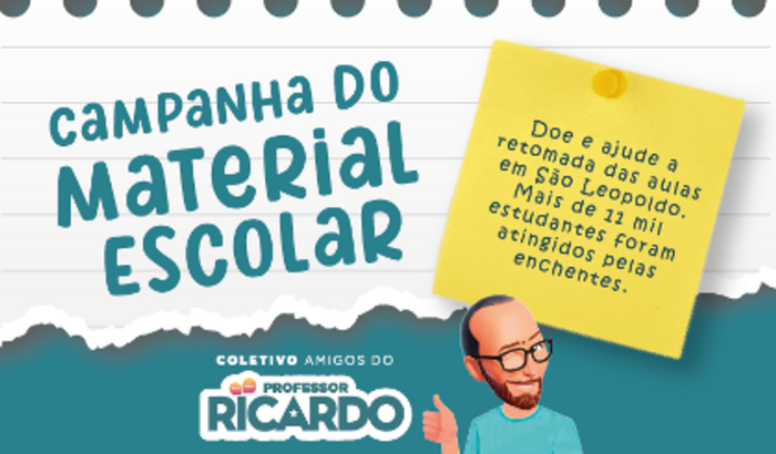 Campanha do Material Escolar estudantes de São Leopoldo