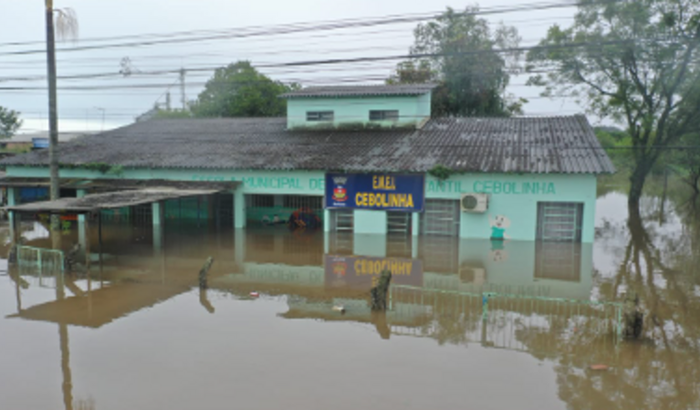 ENCHENTE RS - AJUDE NA RECONSTRUÇÃO DA EMEI CEBOLINHA RIO PARDO