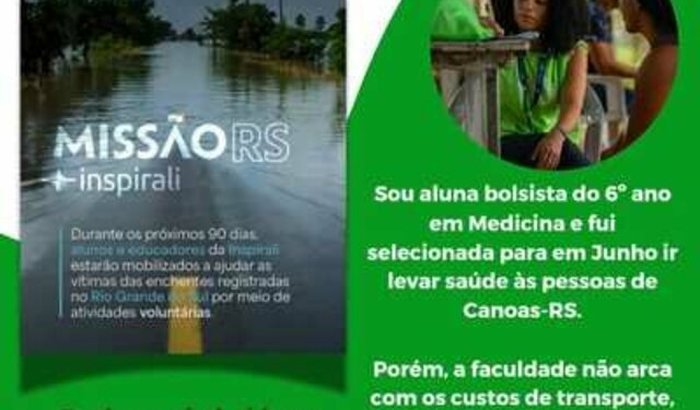 Me ajude a ir na Missão RS