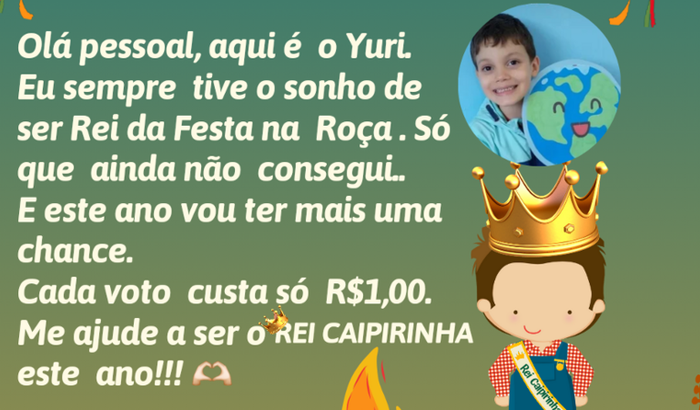 Ajude o Yuri a realizar seu sonho