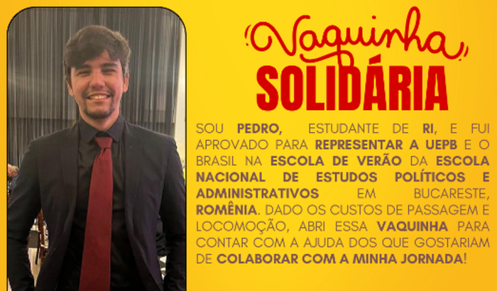 Apoie Pedro a Representar a UEPB na SNSPA na Romênia