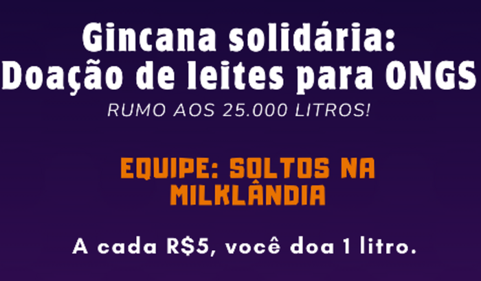 Soltos na Milklândia – Doação de leite para ONGS de Londrina/PR